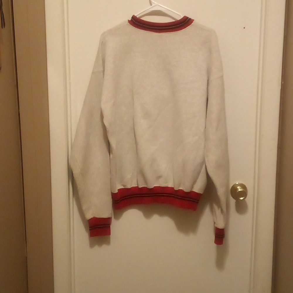 49ers White Sweatshirt with Red Accents - Picture 11 of 14